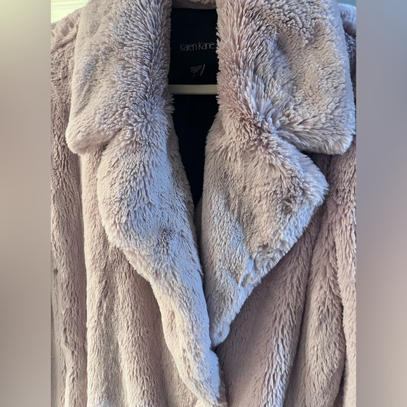 SOLD Karen Kane Faux Fur Pink Jacket - Picture 3 of 8